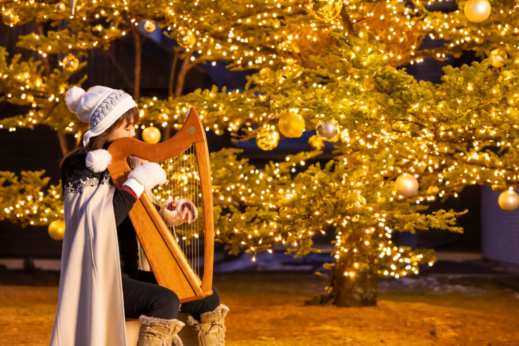 軽井沢町にある星野エリアのクリスマス