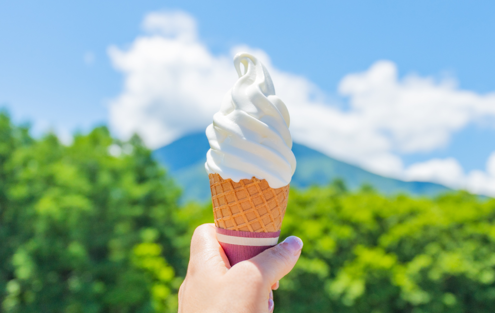 道の駅しなののソフトクリーム