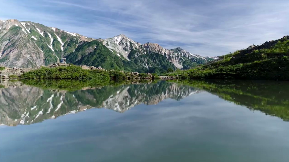 白馬八方池の夏の風景